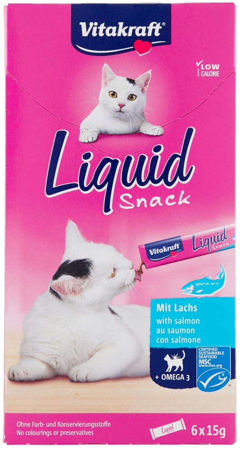 Vitakraft Liquid Snack– snack líquido para gatos (2x6 bolsas) 