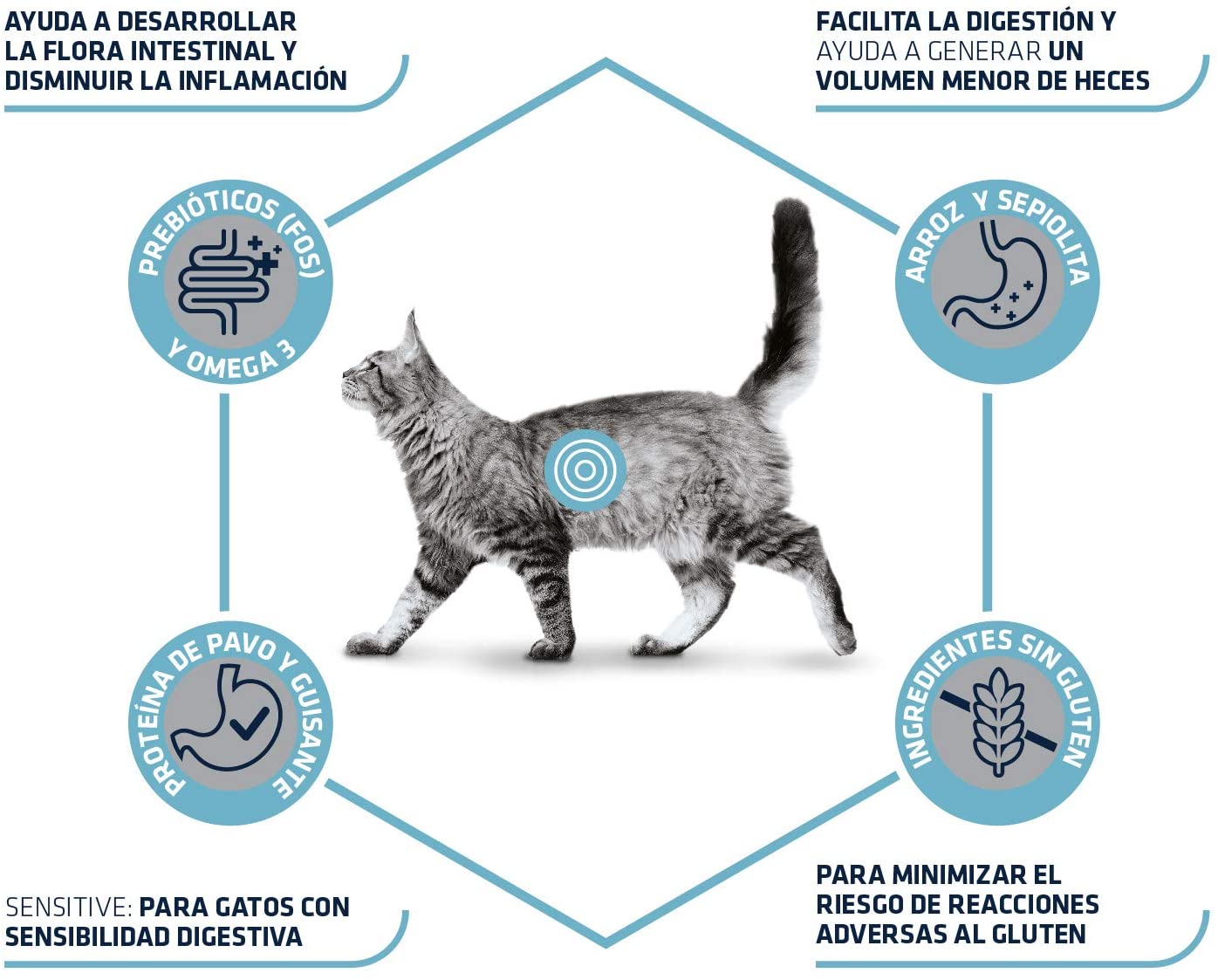  Advance Veterinary Diets Gastroenteric Sensitive - Pienso para Gatos, 1.5 kg 