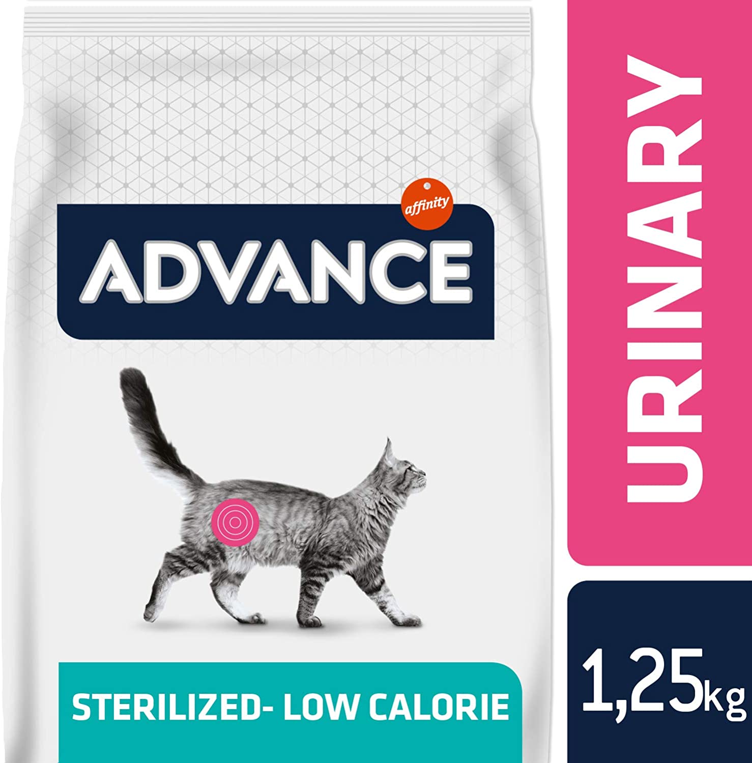  Advance Veterinary Diets Urinary Low Calorie - Pienso para Gatos, 1.25 kg 