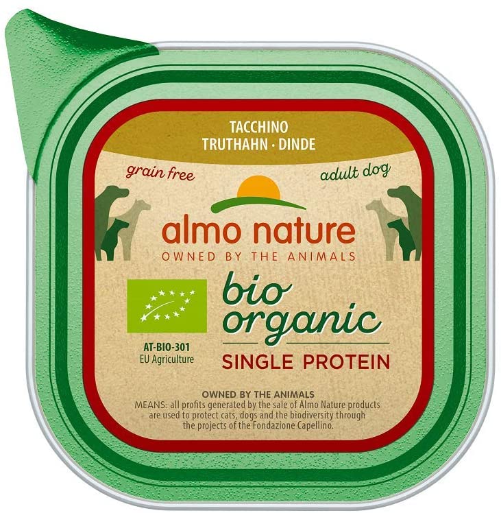  Almo Nature Bio Organic Single Protein Pollo 150 G - Alimento húmedo sin cereales Monoproteico para perros adultos 