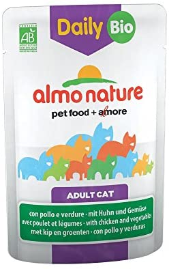  ALMO NATURE Daily Menu Cat Bio Pollo Verd Alimenti Gatto Umido Premium 