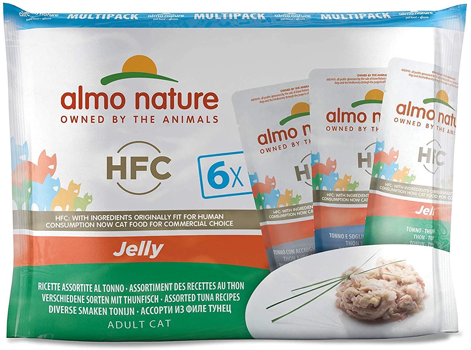  almo nature HFC Jelly Tonno húmedo Gato – 6 Sobres 