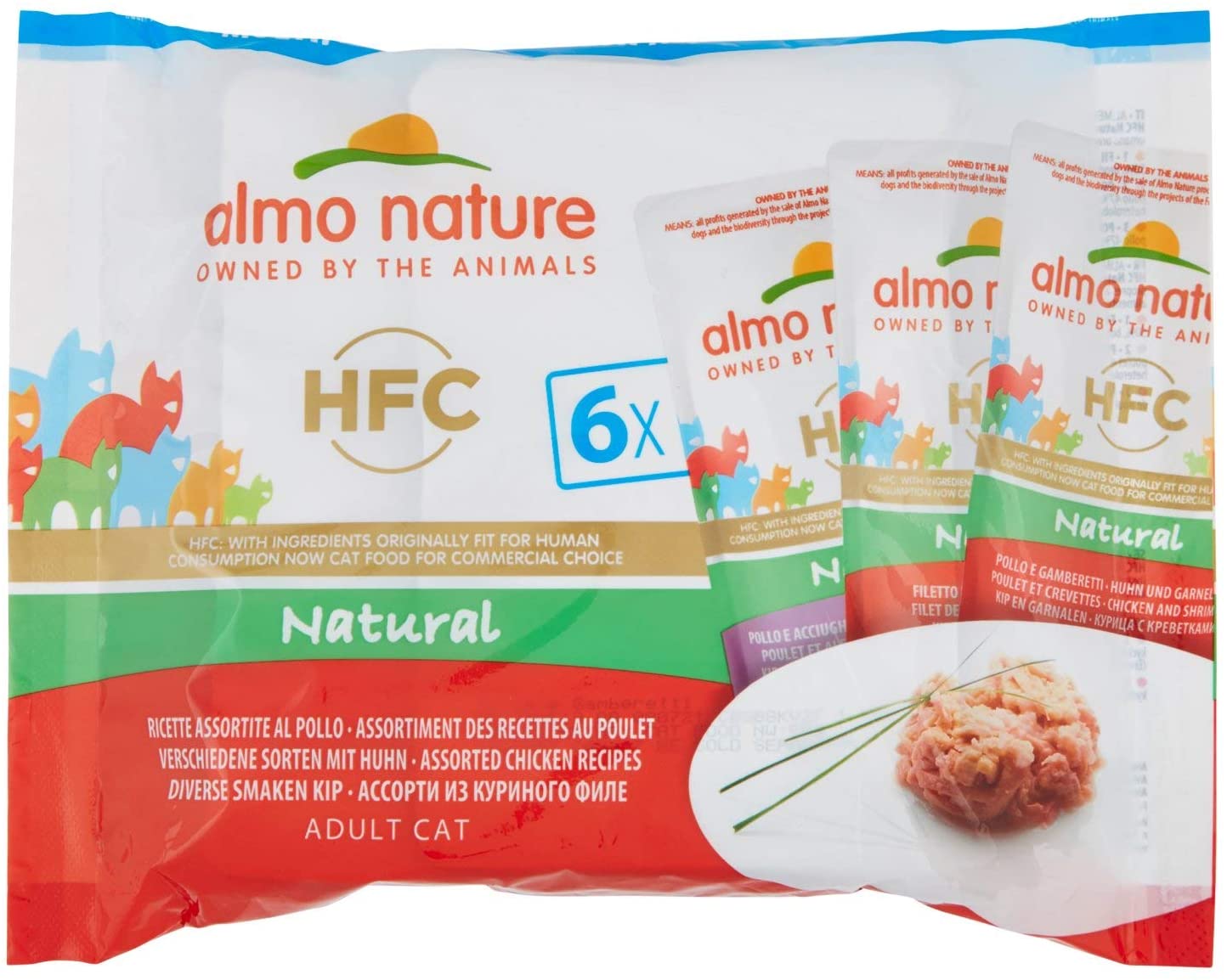  almo nature HFC Natural Pollo húmedo Gato – 6 Sobres 