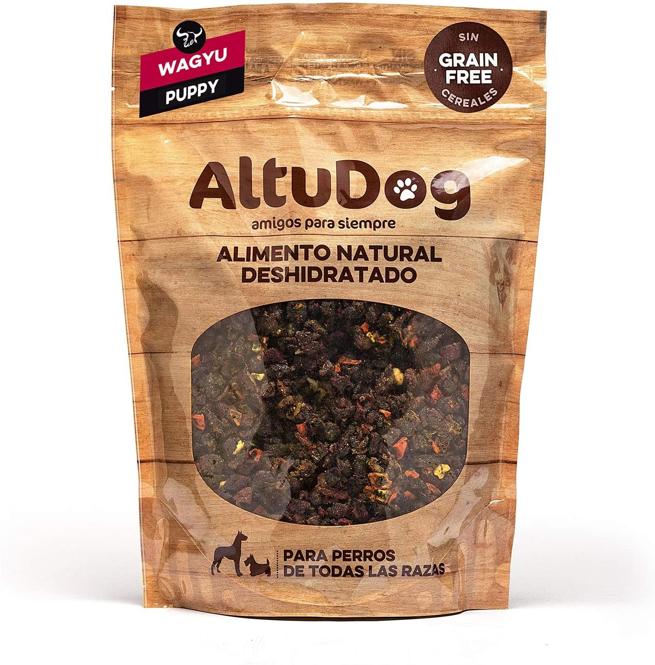  ALTUDOG Alimento Natural deshidratado para Cachorros Wagyu SIN Cereales Puppy 500g - Comida Natural para Perros (500g) 