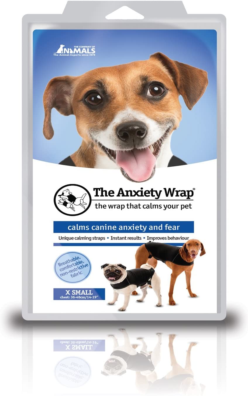  Anxiety Wrap - Abrigo para calmar la ansiedad de los Perros, Terapia instantánea para el Miedo de los Perros a Las tormentas, Ruidos Fuertes, Viajes, extraños y separación.Talla 1. 