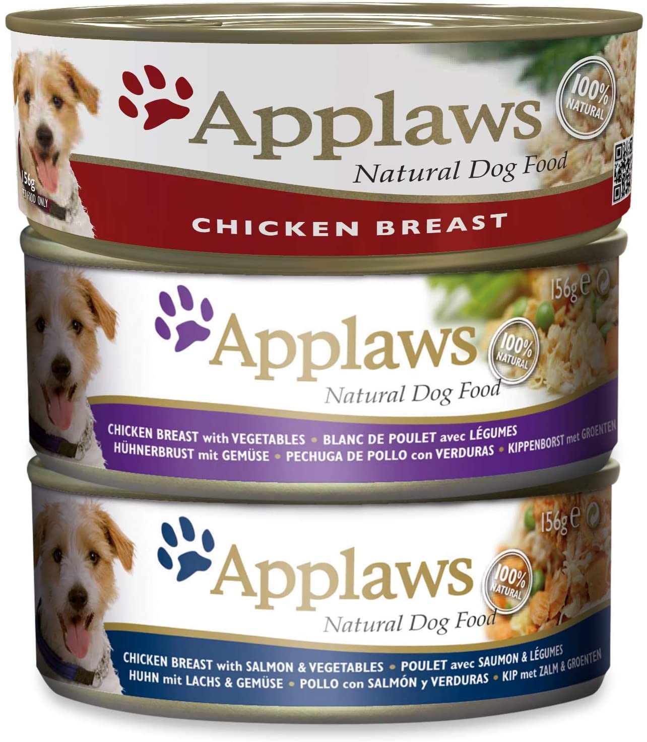  Applaws, Alimento Natural Para Perros, Selección Suprema, 8 x 156g 