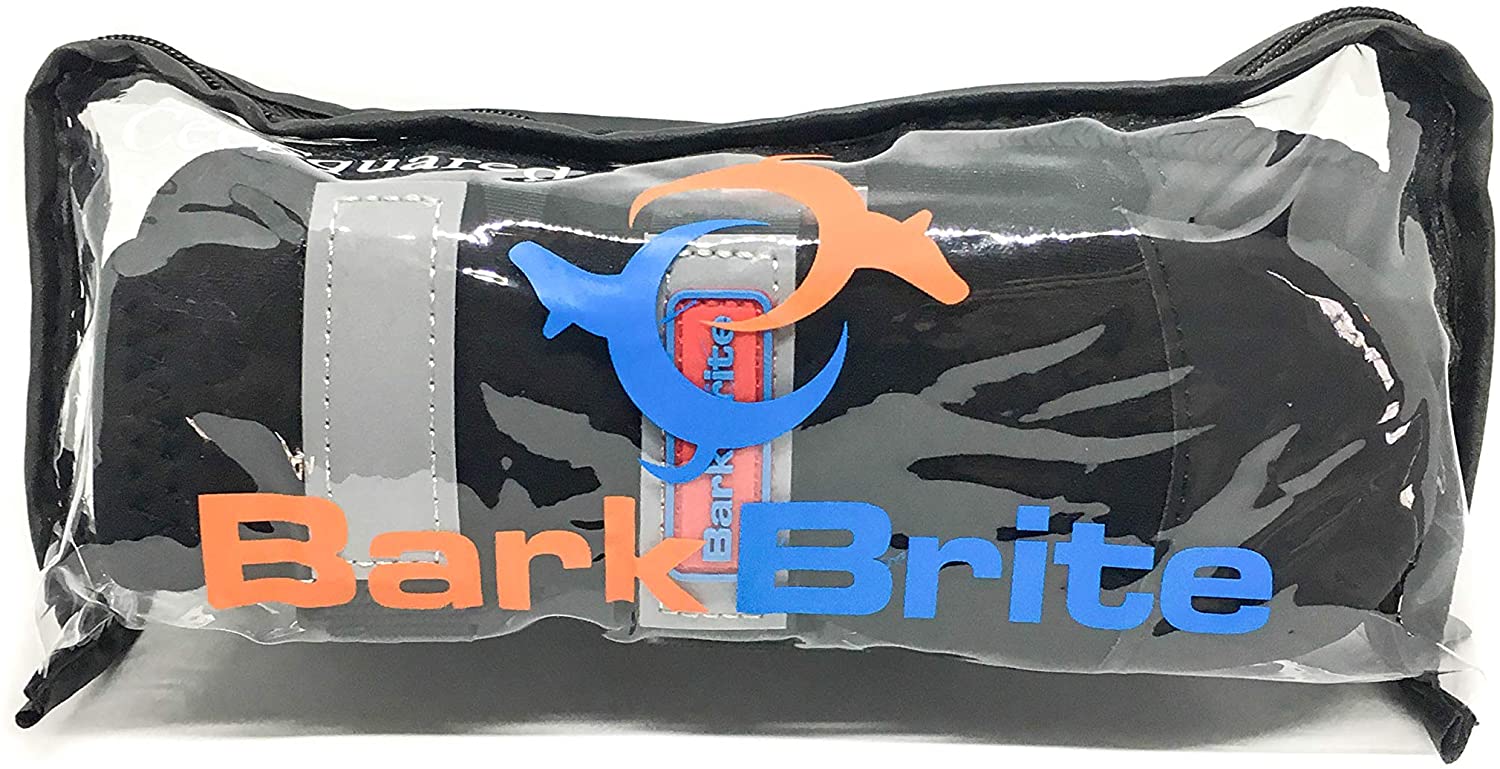  Bark Brite Todas Las Botas De Perro Protector De Neopreno Resistente A La Pata con Straps- Reflectante (MD (3,0 Pulg.)) Viajan Estuche De Cremallera Incluido 
