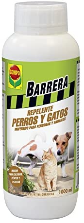  Barrera Repelente Compo Perros y Gatos, Agente Repelente para Proteger de la contaminación, 1000 ml 