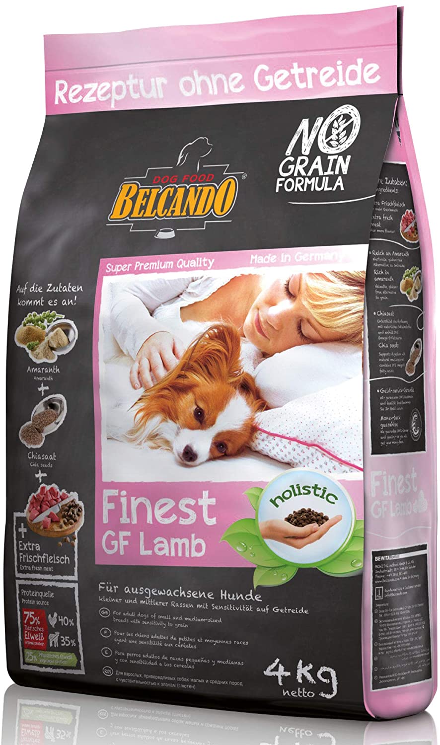  Belcando Canine Adult Grain Free Finest Cordero 4Kg 4000 g 