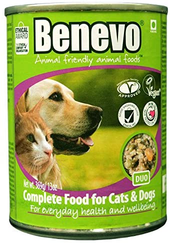  Benevo Bio Perros Forro Duo veganes Forro húmedas, 6 Pack (6 x 369 g) 