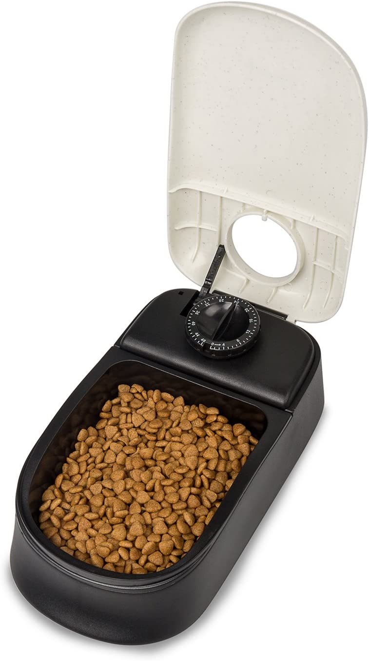  BIGWING Style-Alimentador Automático Comedero para Mascota Gato Perro Puntuable Temporizador Programable, 1 x 300 ML 