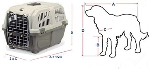  biozoo - TRANSPORTIN SKUDO 55X36X35 CM para Perros Gatos Mascotas 