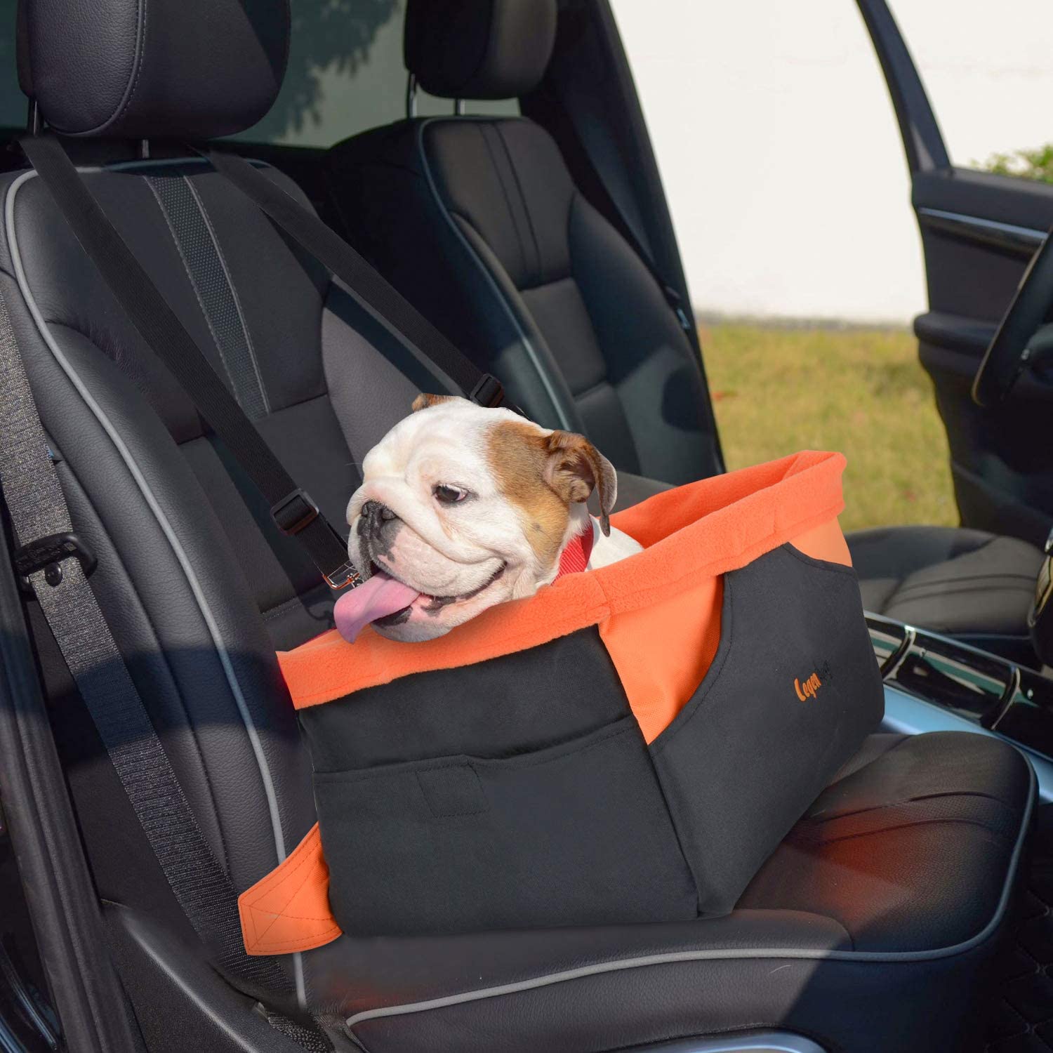  Bolsa Transporte Perro, Portador Portátil de Transporte de Mascotas para Perros Pequeños Cachorros de Perros (Negro) 
