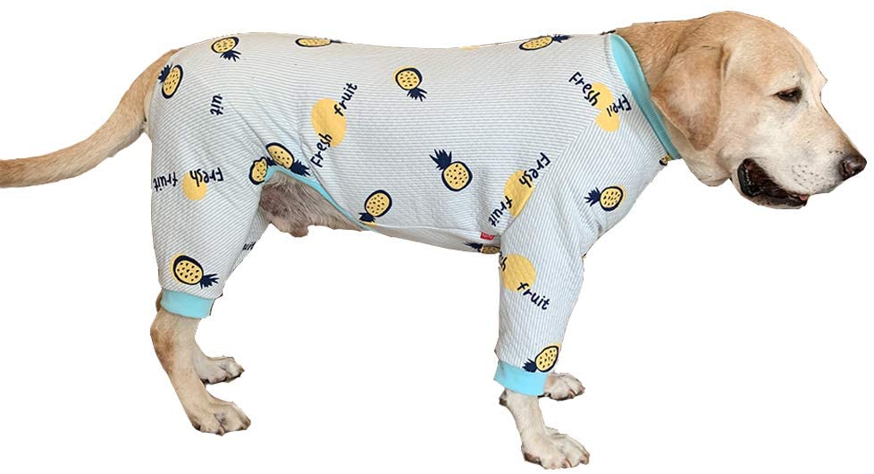  BT Bear - Ropa de perro grande para otoño e invierno, ropa cálida para mascotas, protege las articulaciones, antipelo, pijama de perro de cuatro patas, para Labrador Golden Retriever Samoyed 