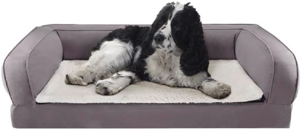  Cama ortopédica para perros con espuma de memoria ayuda a proteger las articulaciones y promueve un sueño reparador 