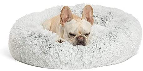  Cama para mascotas Moderna felpa suave Ronda cama del animal doméstico, de dormir de invierno cubierta del gatito de peluche de la perrera for gatos o perros pequeños mini Mediana del gato del perro 