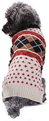  Cara Mia Dogwear - Abrigo para Perros (Talla pequeña), Color Verde y Rojo 