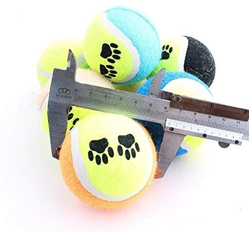  chongwan 2 Unids/Lote Pelota De Tenis Juguetes para Perros Diámetro 6 Cm Al Aire Libre Mascota Perro Entrenamiento Juguetes 