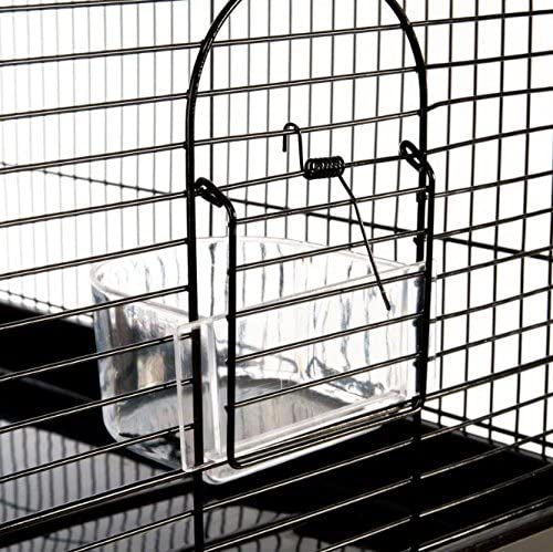  Con revestimiento de metal jaula de pájaros – viene completo con accesorios y con bar estrecho espacio ideal para especies de aves pequeñas 