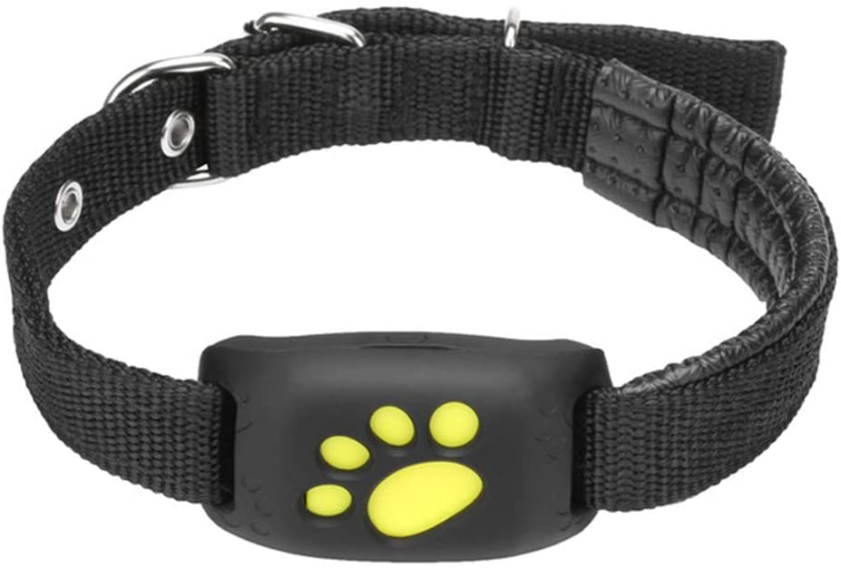  CRYSNERY Mascota Rastreador GPS Perro Gato Collar Impermeable Carga por USB GPS con función de devolución de Llamada para Mascotas Perro Gato 