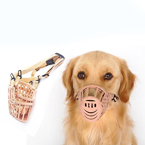  DAIFUQIANG Cesta De Hocico para Perro Mascota De Plástico Suave Máscara De Correas De Ajuste Anti-Mordida Máscara para Perros Pequeños, Medianos Y Grandes Accesorios para Mascotas 