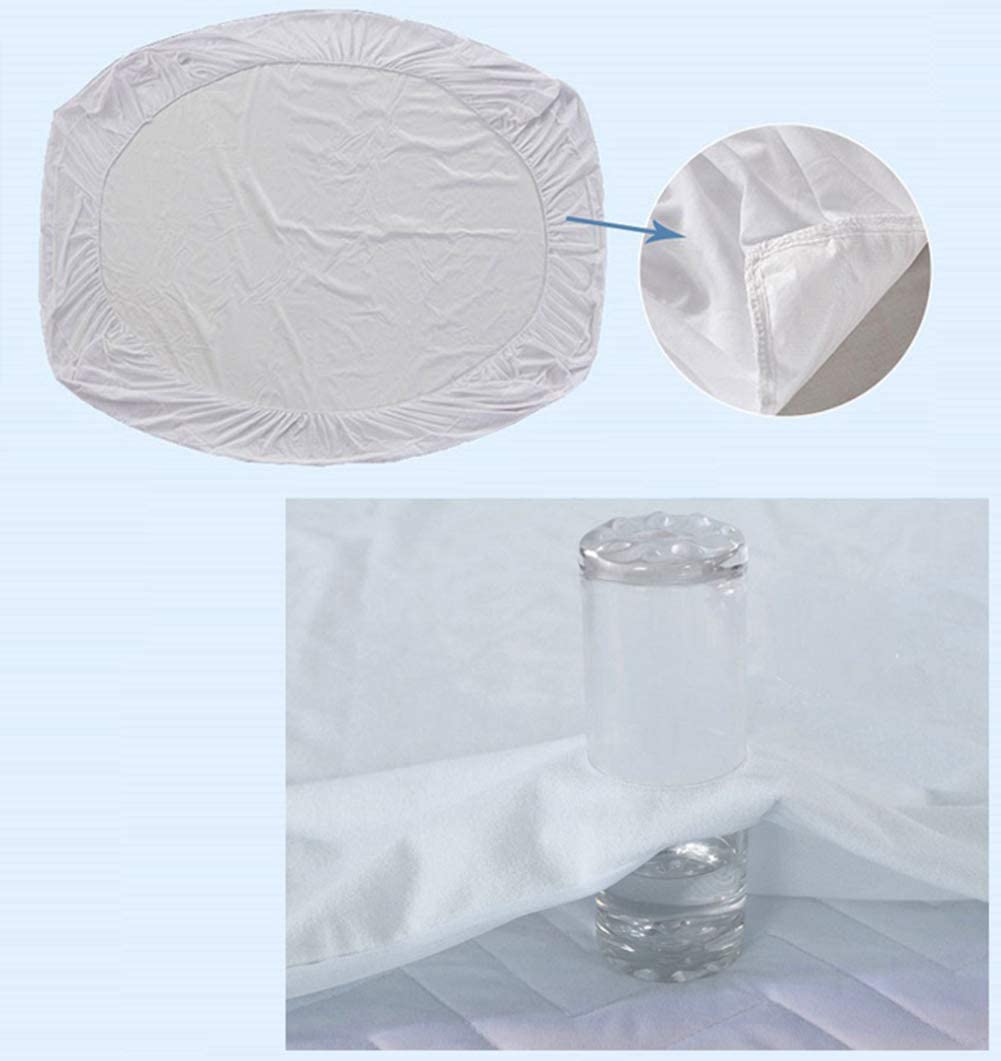  DEAR-JY Protector de Colchón Impermeable 100% algodón Antiácaros y Antibacterias Impermeable y Transpirable,90 * 200+20 