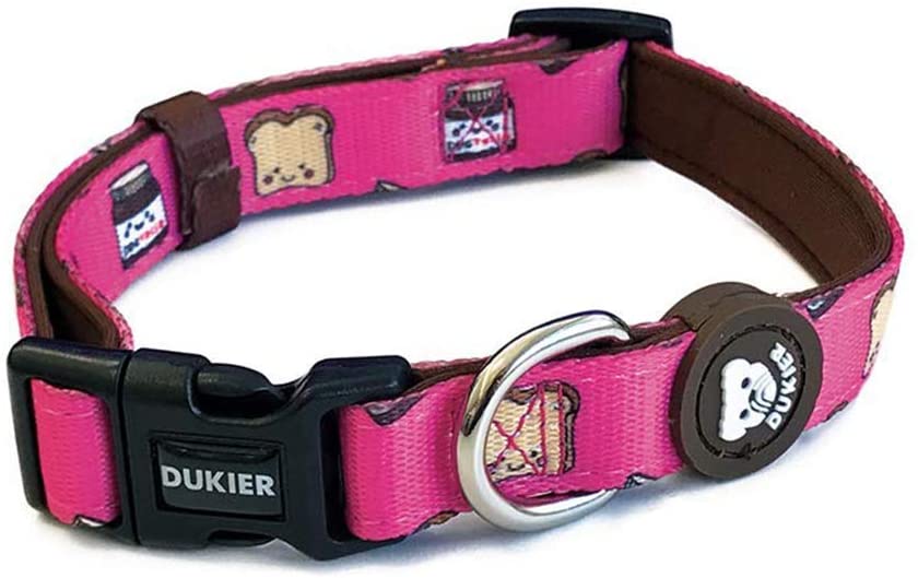  Dukier - Collar para Perro Ajustable y cómodo con Estampados Originales 