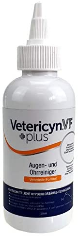  ecuphar Effar Vetericyn VF Plus - Limpiador de Ojos y oídos (120 ml) 