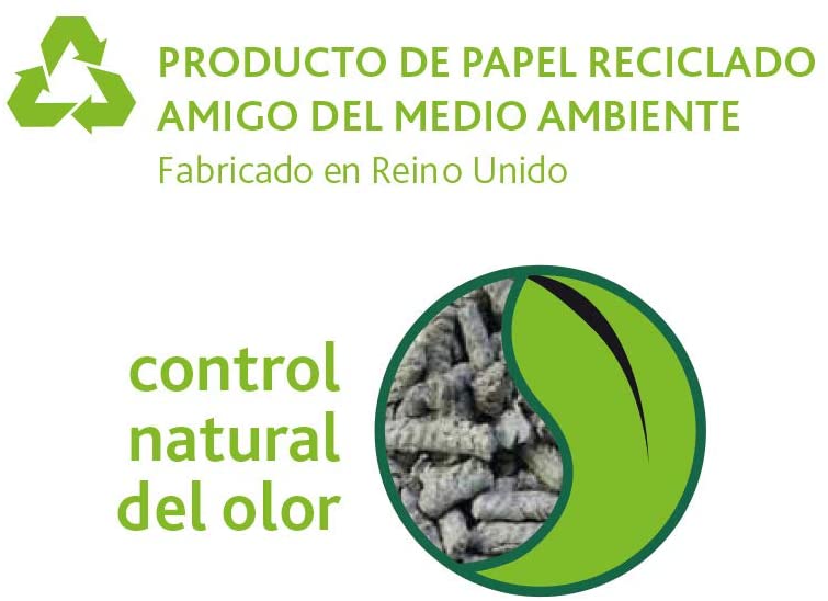  FibreCycle Lecho Papel Higienico Ecologico – Pellets Para Cobayas Conejos Hurones Reptiles Pájaros 30000 ml 