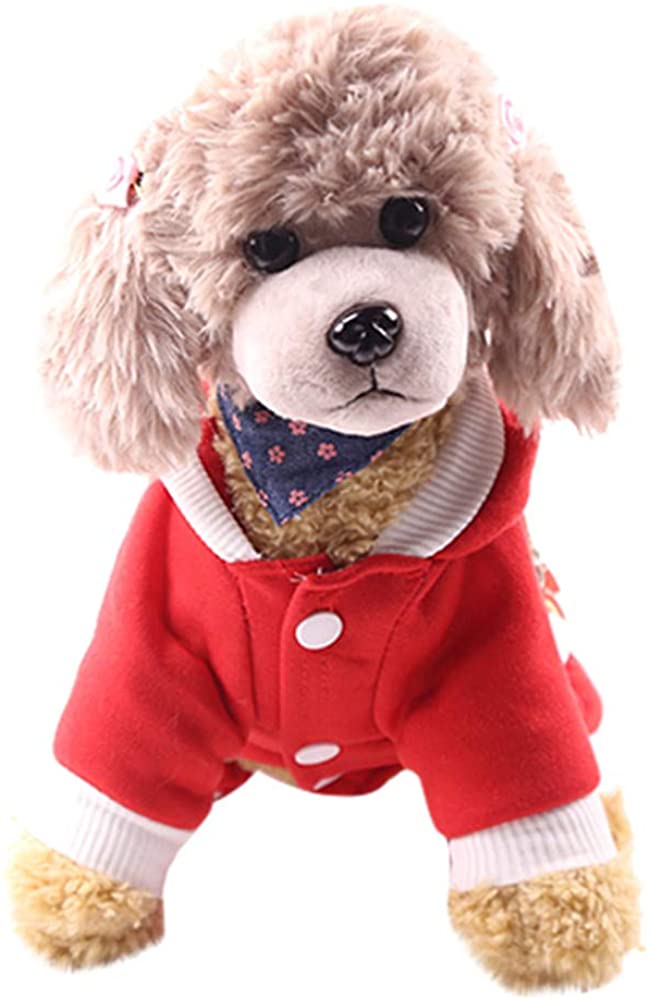  Fossrn Disfraz Navidad Perro Ropa Mascotas Sudaderas con Capucha para Cachorros Chihuahua Yorkshire 