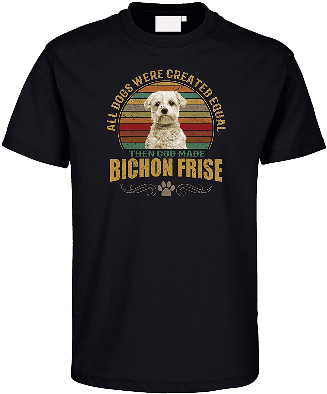  Gänseblümchendruck Bichon Frise Dog - Camiseta para Perro, diseño de Raza 