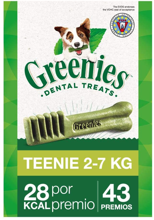 Greenies Snack Dental Teenie para Perros Toy, Bolsa de 340g (Pack de 6) 
