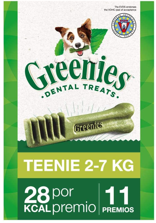  Greenies Snack Dental Teenie para Perros Toy, Bolsa de 85g (Pack de 6) 