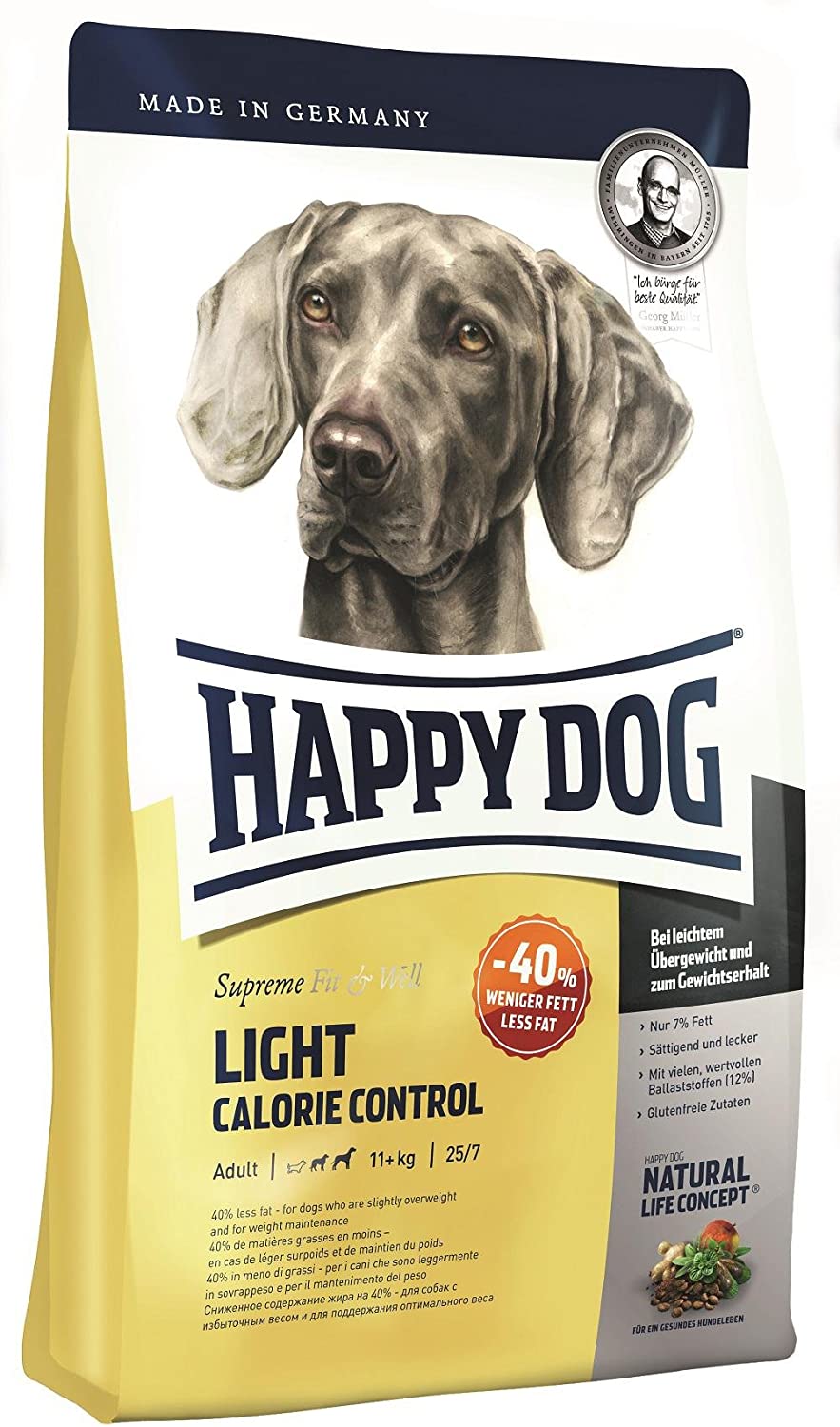  Happy Dog Fit & Well Light Calorie Control Comida para Perros - 12500 gr 