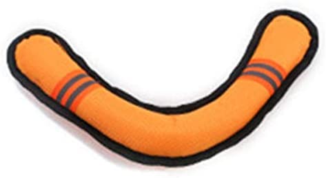  HHSM Perro Frisbee Juguete Reflectante Boomerang Resistente a morder Mascota Entrenamiento Dardos Juguete Masticar pequeño Mediano Grande Perro Mascotas Suministros 26 * 26 cm tamaño Naranja 1 