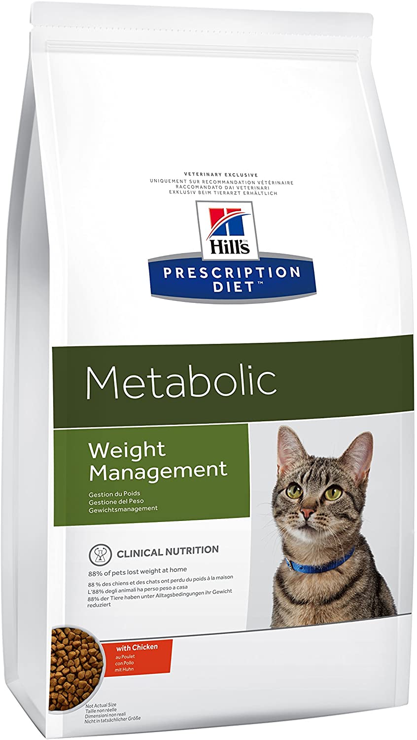  Hill`s Alimento Dietético para Gato Metabolic - 1.5 kg - 2 Paquetes de 1500 gr - Totale: 3000 gr 