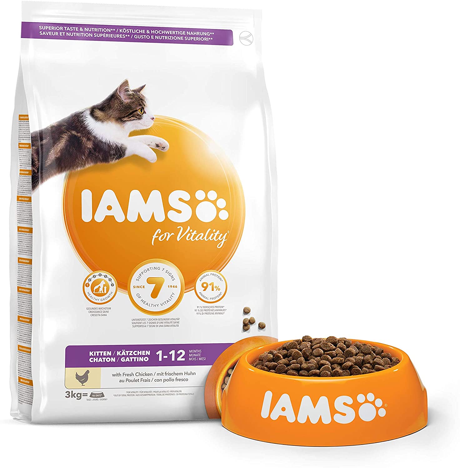  IAMS Alimentos de Mascotas - 3000 gr 