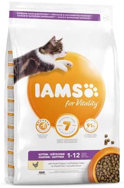  IAMS for Vitality Alimento para Gatitos con pollo fresco [800 g] 
