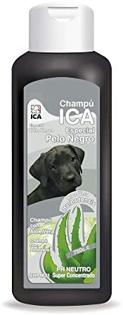  ICA CHPM31 Champú Especial Pelo Negro con Aloe Vera para Perros 