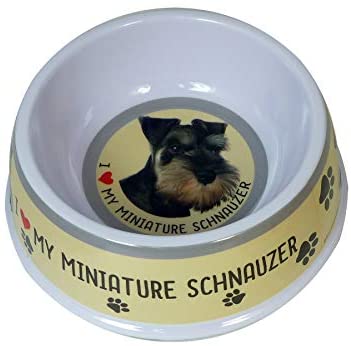  Instant Gifts Pet Bowls Cuenco Miniatura para Mascotas Schnauzer – Cuenco para Perros – 20 cm 