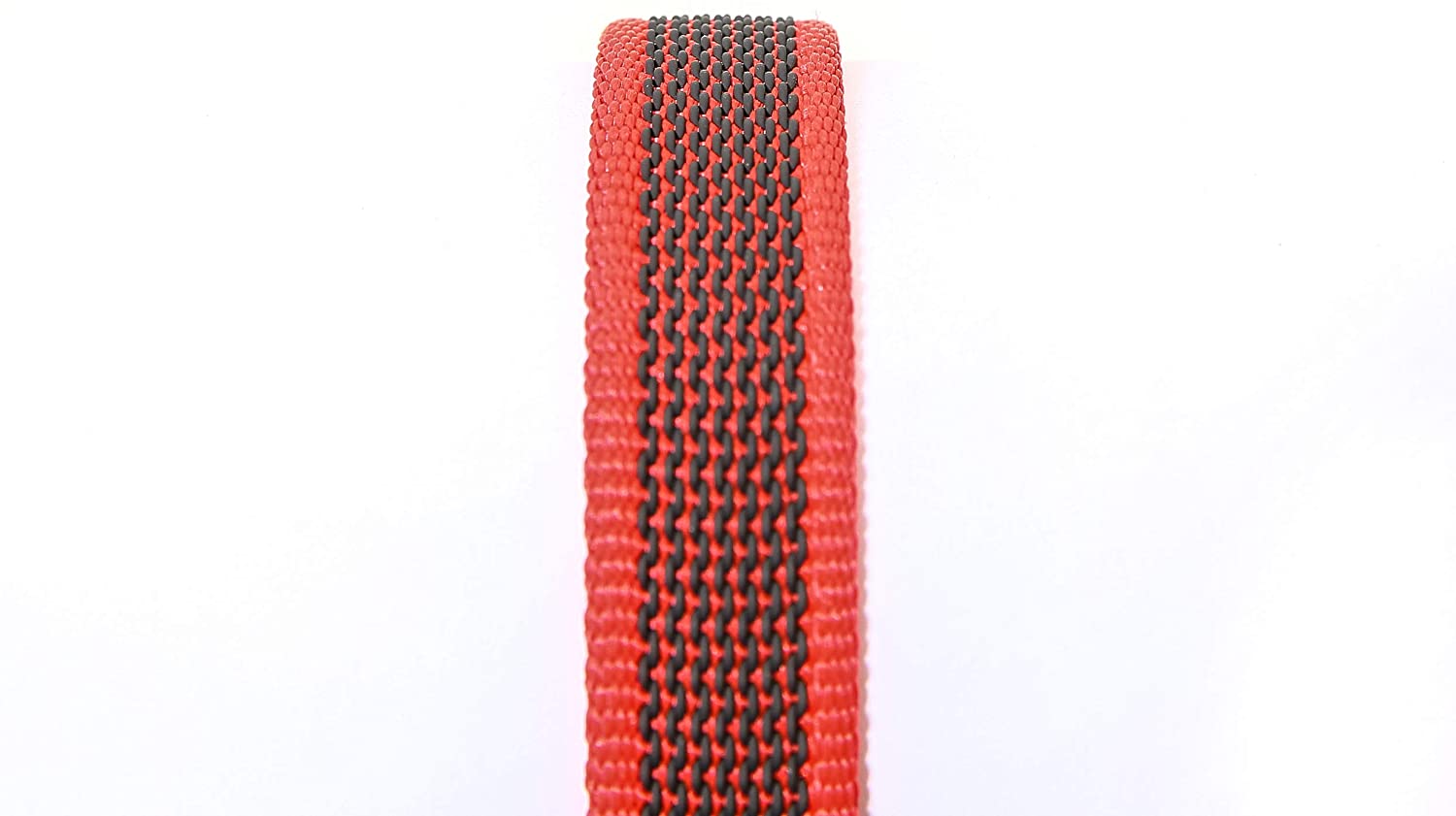  Julius-K9 Correa, Rojo-Gris, 20 mm x 1,2 m con Aro Tórico 