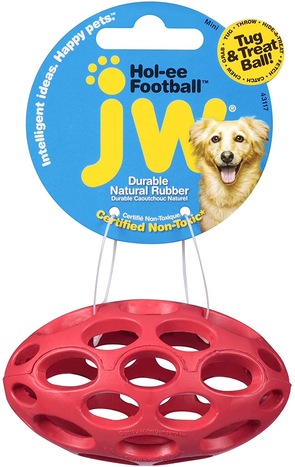  JW JW43117 Juguete HOL-EE Roller Football Mini, Juguete para Perros Masticar Y Morder, XS 