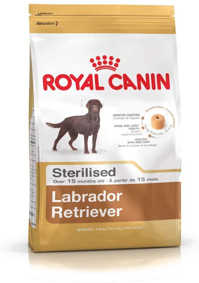  Labrador Retriever adulto stérilisé, a partir de 15 meses 12 kg – POR UN Saco 