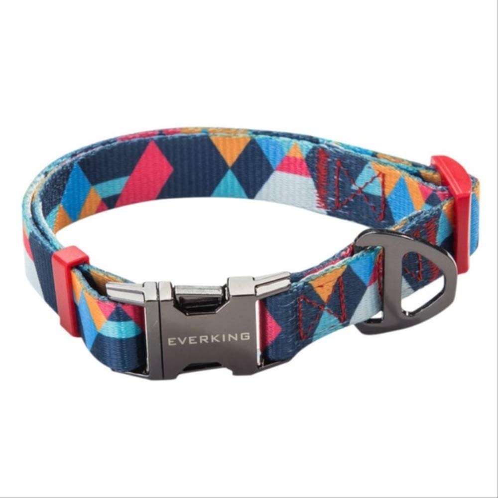 LMDZSW Nylon Dog Pet Collar y Correa Set Accesorios de Viaje para Caminar Puppy Dog Leash S como se Muestra en la Imagen 