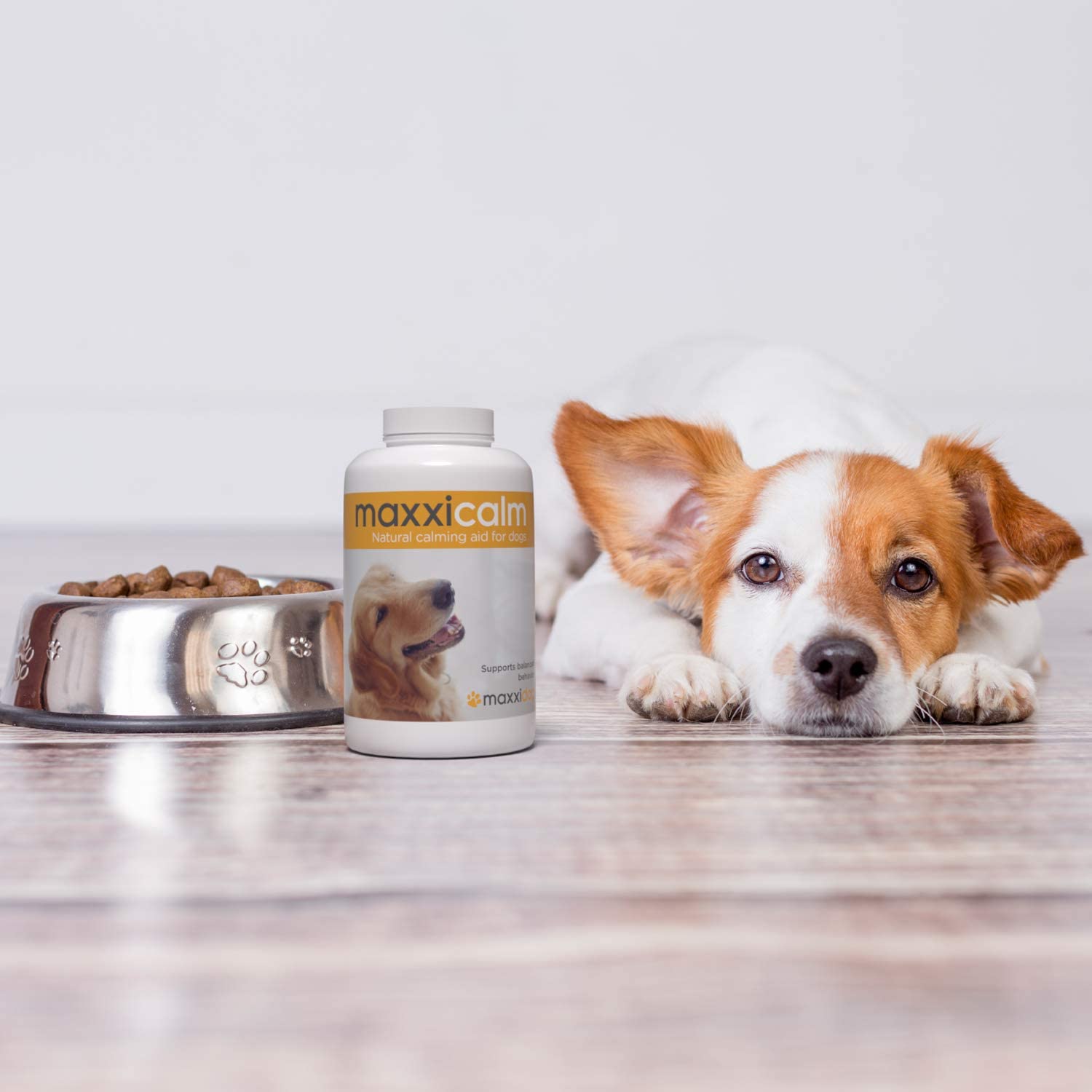  maxxidog - maxxicalm - Ayuda Calmante para Perros – Alivia el Estrés y la Ansiedad - Ingredientes Naturales - No somnoliento - 120 Comprimidos 
