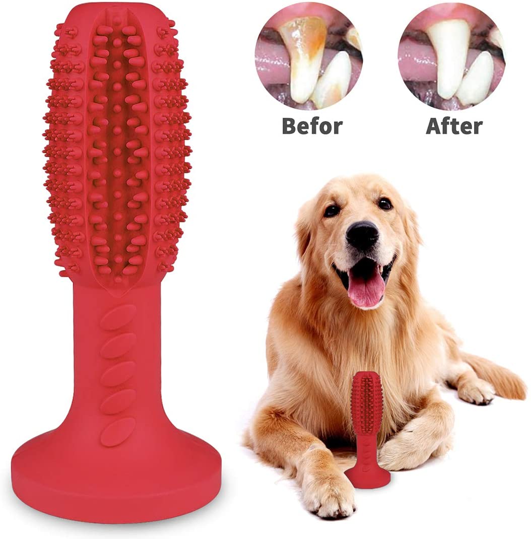  MEKEET Cepillo de Dientes para Perros Dog Brushing Stick Limpieza de higiene Dental Cuidado Oral para Mascotas Juguete 