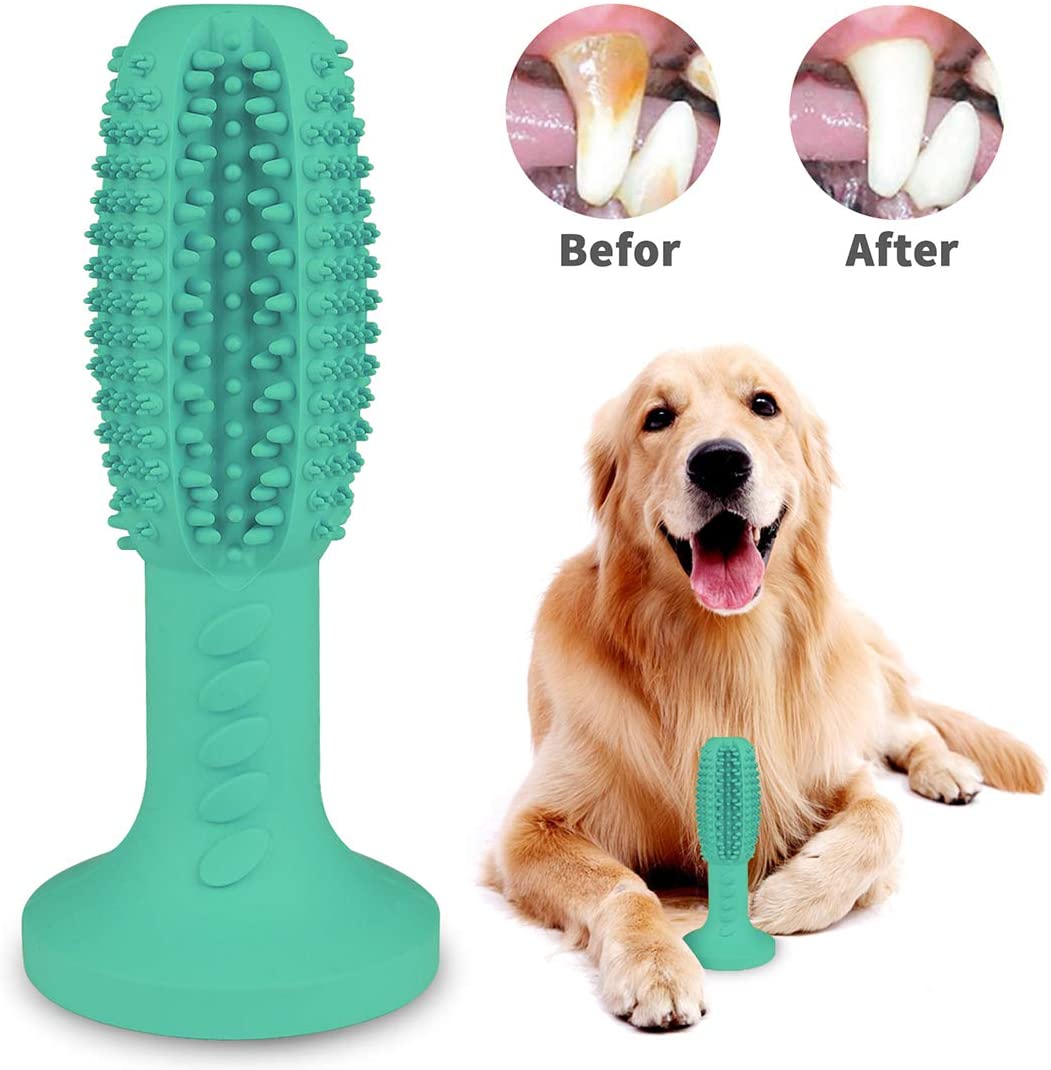  MEKEET Cepillo de Dientes para Perros Dog Brushing Stick Limpieza de higiene Dental Cuidado Oral para Mascotas Juguete 