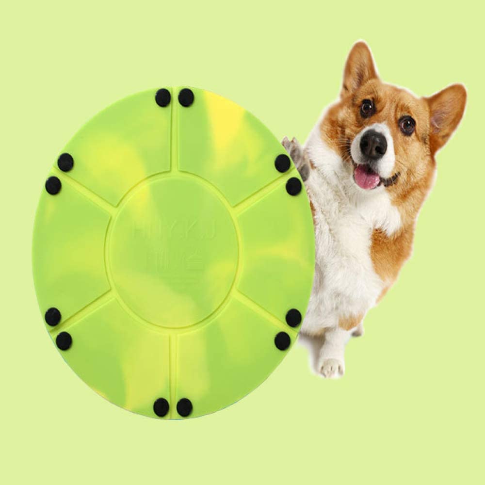  MYYXGS Juguete Resistente A La Mordedura De Frisbee De Silicona para Mascotas Juguete Masticable para Mascotas TazóN Plegable para Mascotas 