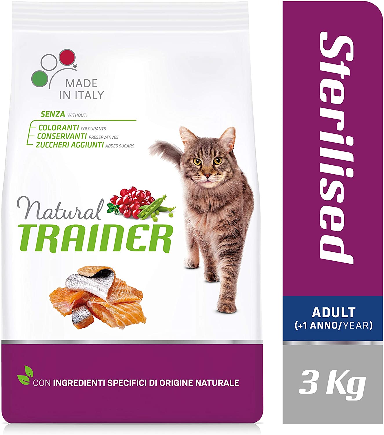  Natural TR. Gato Adult Sterilised Salmón kg. 3 