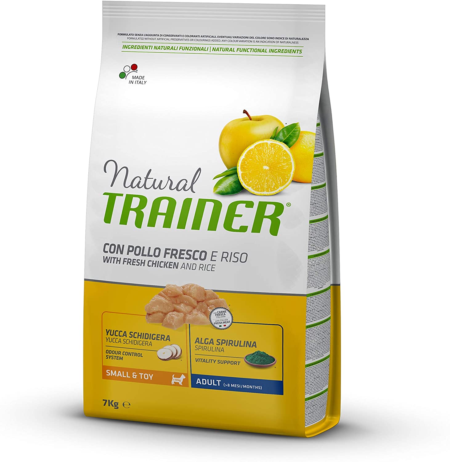  Natural Trainer Adult Small & Toy pienso para perros con ternera 